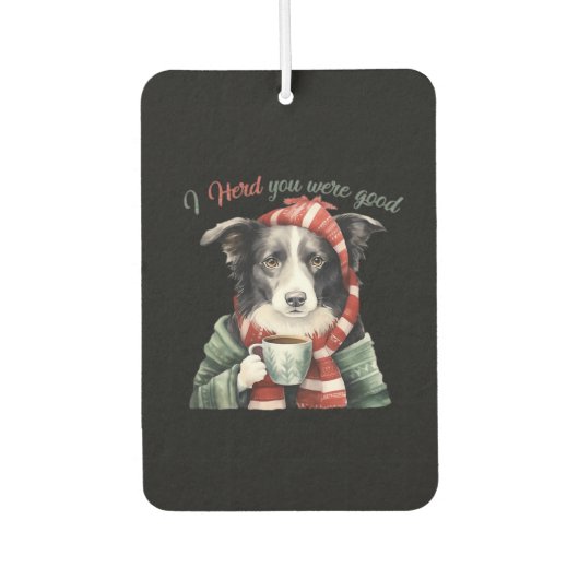Border collie Christmas Jumper Essential T-Shirt Autolufterfrischer (Vorderseite)
