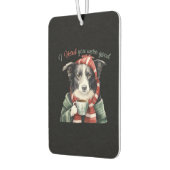Border collie Christmas Jumper Essential T-Shirt Autolufterfrischer (Links)