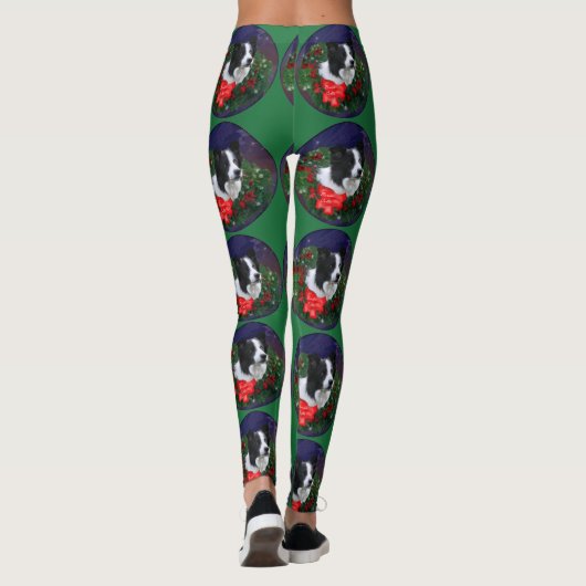 Border Collie Christmas Leggings (Rückseite)