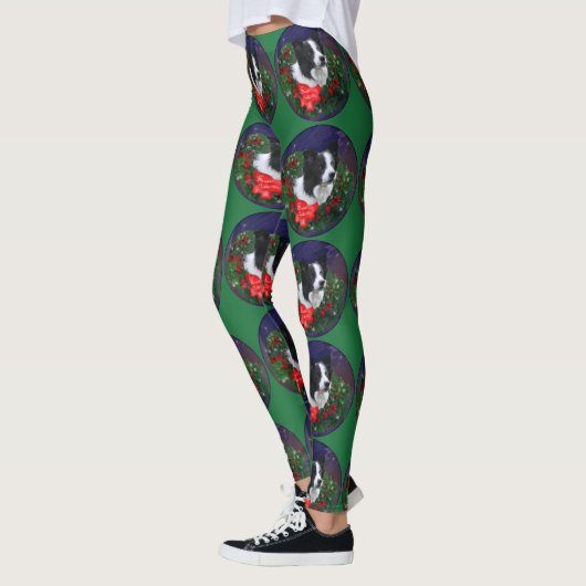 Border Collie Christmas Leggings (Links)
