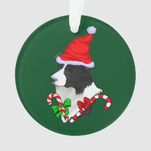 Border Collie Christmas Ornament