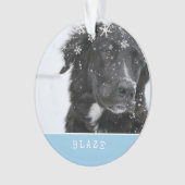 Border Collie Christmas Personalisiert Pet Foto Ornament (Vorderseite)