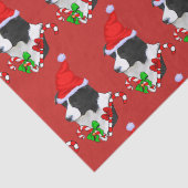 Border Collie Christmas Seidenpapier (Detail)