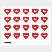 Border Collie Christmas Sticker (Blatt)