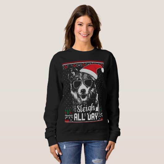 Border Collie Christmas Sweatshirt (Vorne ganz)