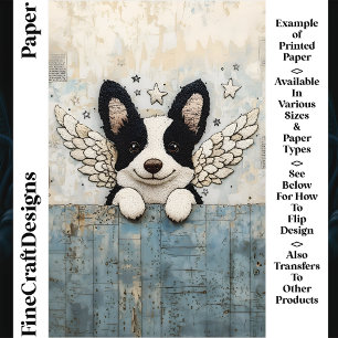 Border Collie Collage CL3 Scrapbook Papier