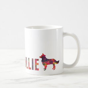 Border Collie Colorful Graphic Multi-Tasse Kaffeetasse
