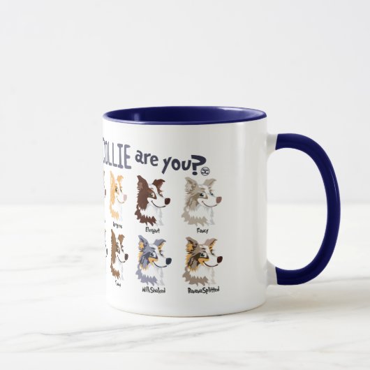 Border Collie colors - Mug Tasse (Rechts)