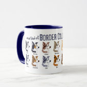 Border Collie colors - Mug Tasse (Vorderseite Links)