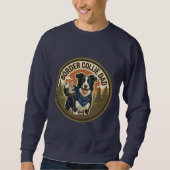Border Collie Dad Crewneck | Geschenk für Border C Sweatshirt (Vorderseite)