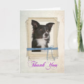 Border Collie Dankeschön Karte (Vorderseite)