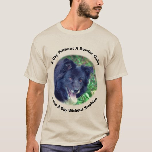 Border Collie Day Without T-Shirt (Vorderseite)