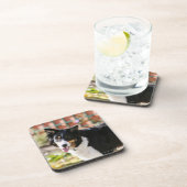 Border-Collie, die 1 keucht Getränkeuntersetzer (Rechte Seite)