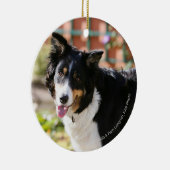 Border-Collie, die 1 keucht Keramik Ornament (Rechts)