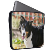 Border-Collie, die 1 keucht Laptopschutzhülle (Vorne Rechts)