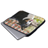 Border-Collie, die 1 keucht Laptopschutzhülle (Vorne Knopf)