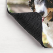 Border-Collie, die 1 keucht Mousepad (Ecke)