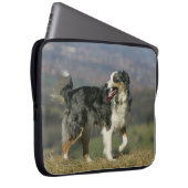 Border-Collie, die 2 keucht Laptopschutzhülle (Vorne Rechts)
