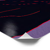 Border Collie Dog 002 - Bruno Pokopen Poster (Ecke)