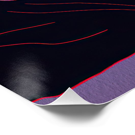 Border Collie Dog 002 - Bruno Pokopen Poster (Ecke)