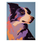 Border Collie Dog 004 - Bruno Pokopen Poster (Vorderseite)