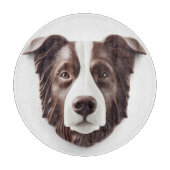 Border Collie Dog 3D Inspiriert Schneidebrett (Vorderseite)