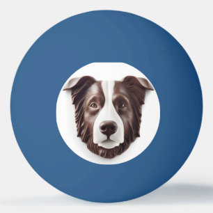 Border Collie Dog 3D Inspiriert Tischtennisball
