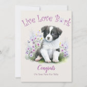 Border Collie Dog Adoption, Gotcha Tag Karte (Vorderseite)