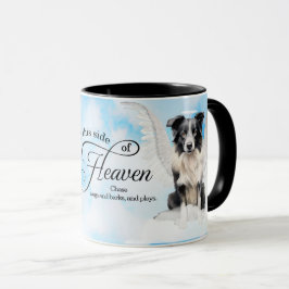 Border Collie Dog Angel Custom Pet Memorial Tasse