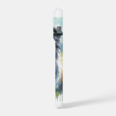 Border Collie Dog AREF1801 - Watercolor iPhone Hülle (Linke Seite)