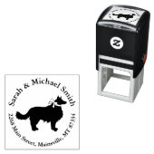 Border Collie Dog Baby Dusche Welpe Grau Permastempel (Beispiel)