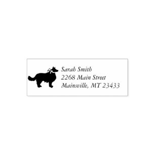 Border Collie Dog Baby Dusche Welpe Grau Permastempel