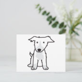 Border Collie Dog Cartoon Postkarte (Stehend Vorderseite)