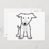Border Collie Dog Cartoon Postkarte (Vorne/Hinten)