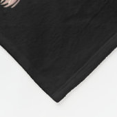 Border Collie Dog Christmas Lights Santa Hat Dog L Fleecedecke (Ecke)