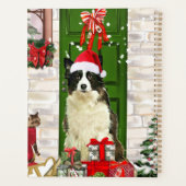 Border Collie Dog Christmas Planer (Rückseite)
