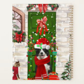 Border Collie Dog Christmas Planer (Rückseite)