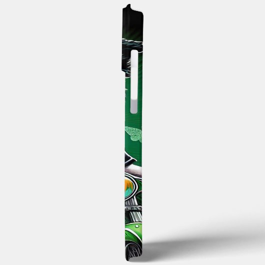 Border Collie Dog Fahrrad St. Patrick's Day Case-Mate iPhone Hülle (Rückseite / Links)