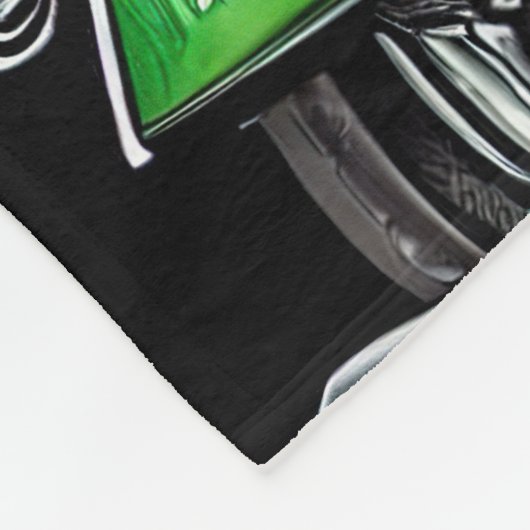 Border Collie Dog Fahrrad St. Patrick's Day Fleecedecke (Ecke)