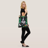 Border Collie Dog Fahrrad St. Patrick's Day Tasche (Am Model)