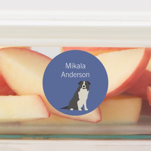 Border Collie Dog färbt wasserdichtes Etikett (Befestigt)