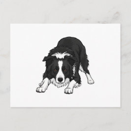 Border Collie Dog Feiertagspostkarte