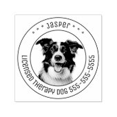 Border Collie Dog Foto Permastempel (Design)