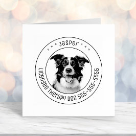 Border Collie Dog Foto Permastempel