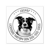 Border Collie Dog Foto Permastempel (Design)