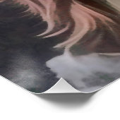 Border Collie Dog Frische Pasta machen Portrait Poster (Ecke)