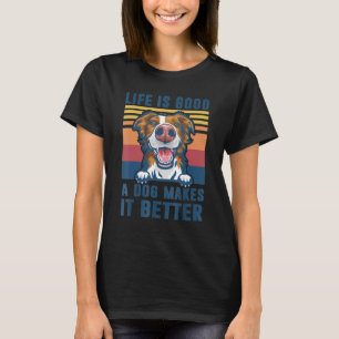 Border Collie Dog Funny Dog Vater Mama Männer Frau T-Shirt