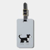Border Collie Dog Gepäckanhänger (Vorderseite vertikal)