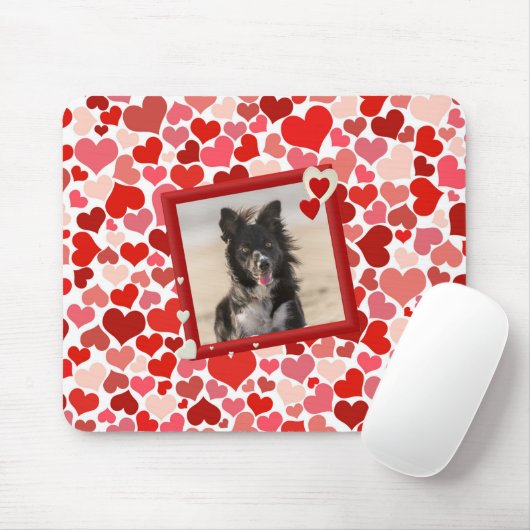 Border Collie Dog Hearts mousepad (Mit Mouse)
