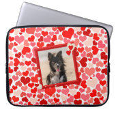 Border Collie Dog Hört Laptop Sleeves (Vorderseite)
